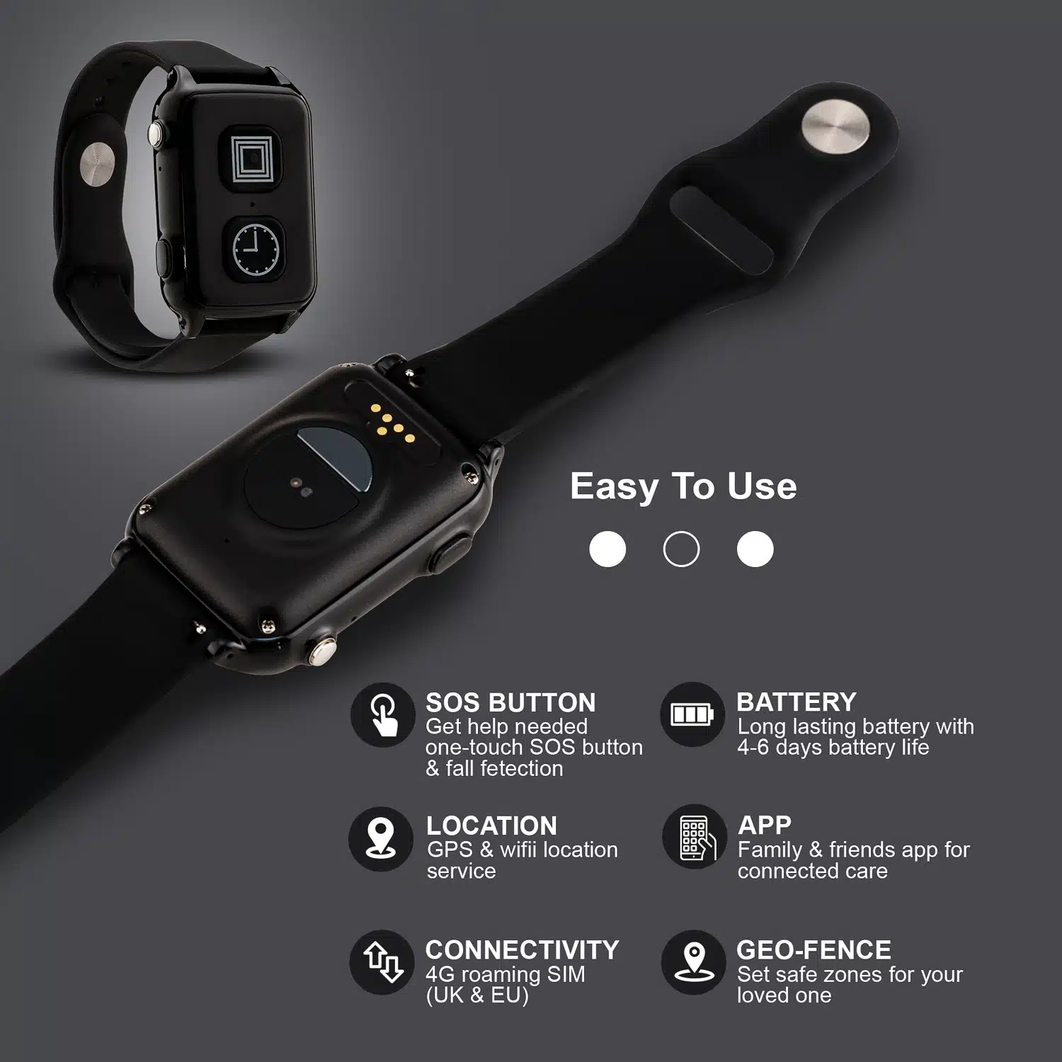 Technology product infographic showing features and specifications