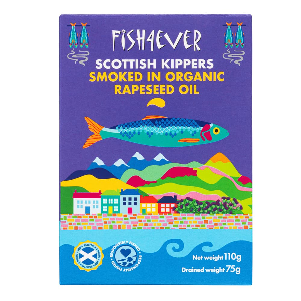 Fish4ever product photography - premium food packaging ecommerce imagery UK