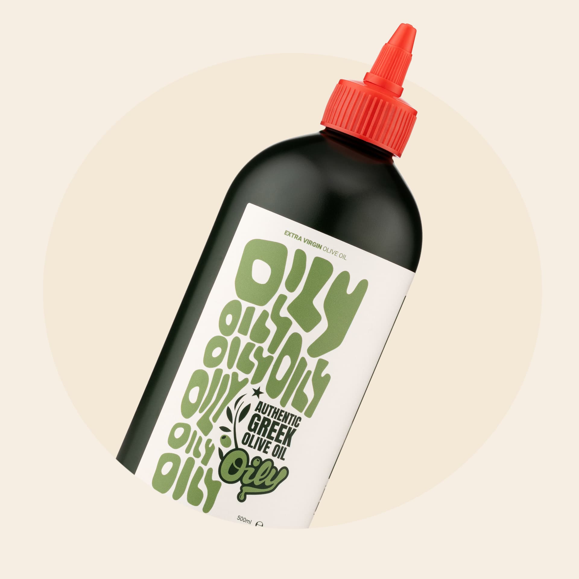 Oil product hero image photography - premium bottle imagery UK