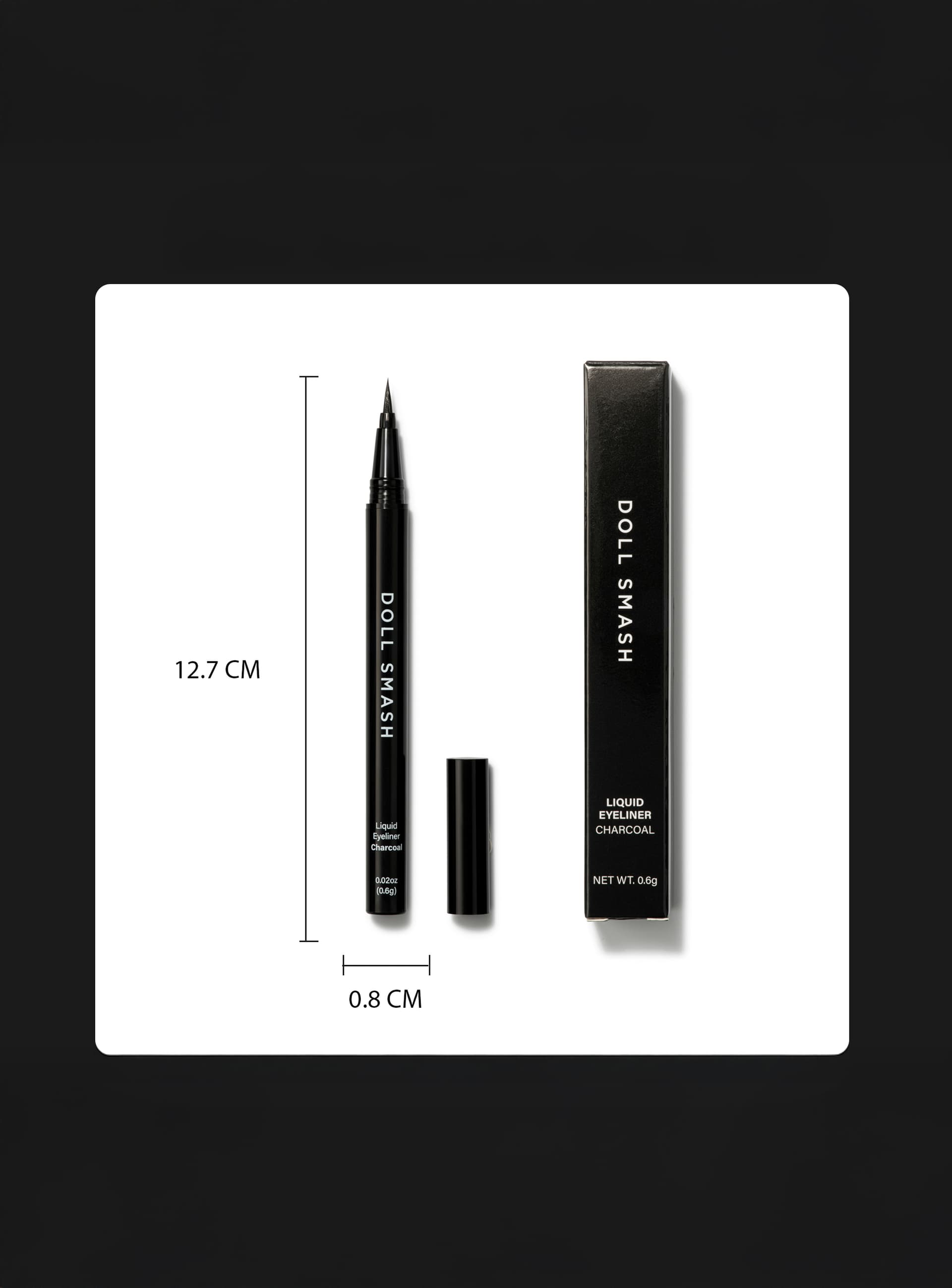 Makeup product infographic with single feature callout - product infographic UK