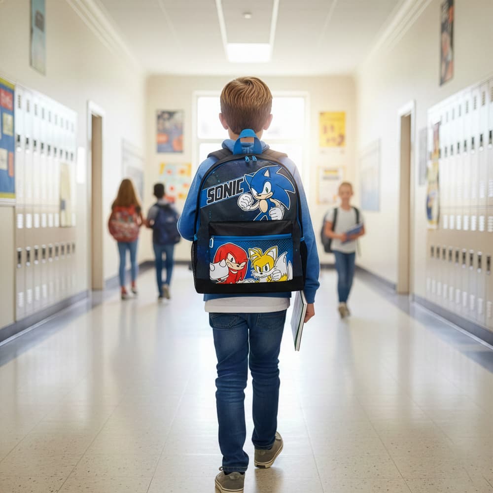 Sonic branded bag product photography - professional bag imagery UK