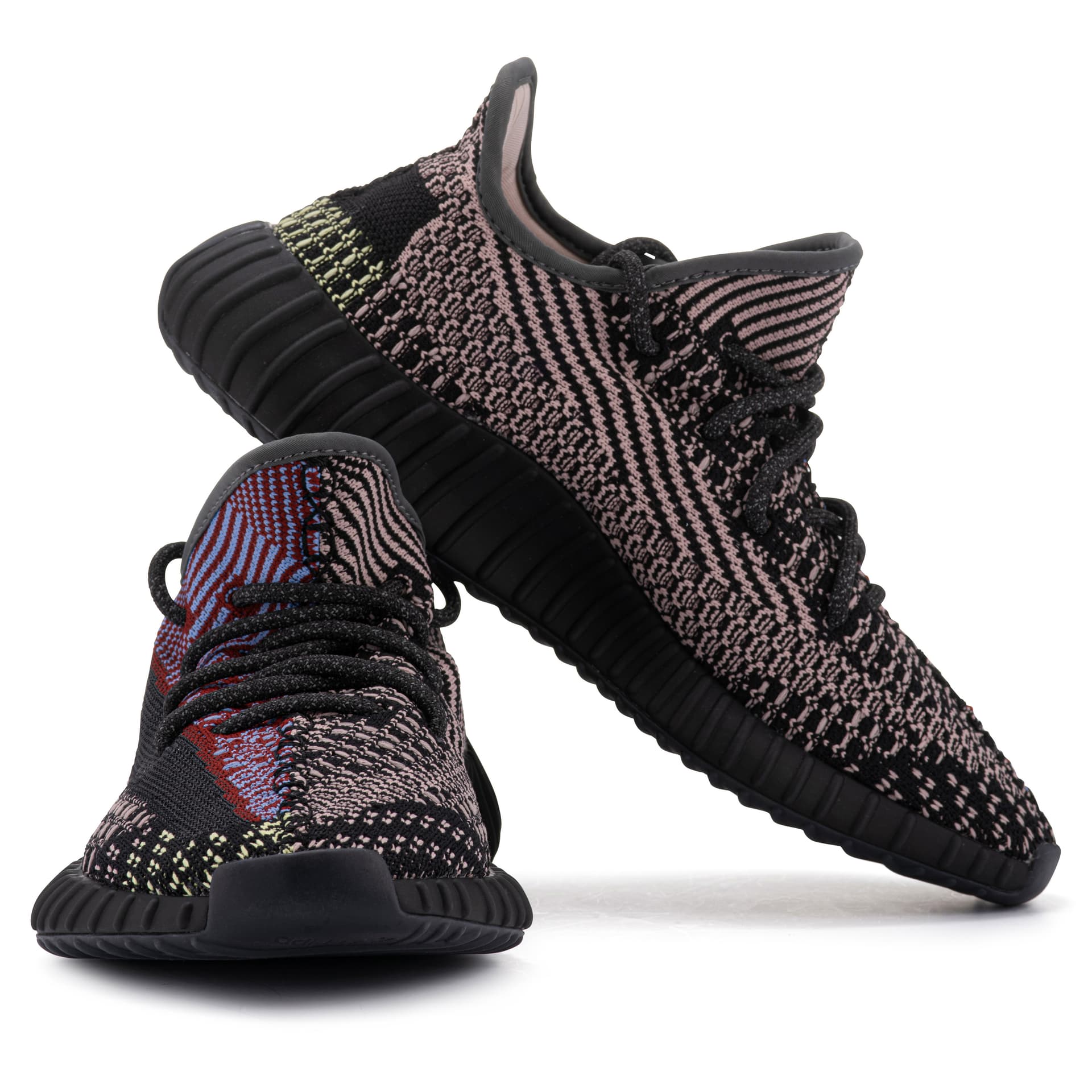 Styled shoe packshot - footwear product photography UK