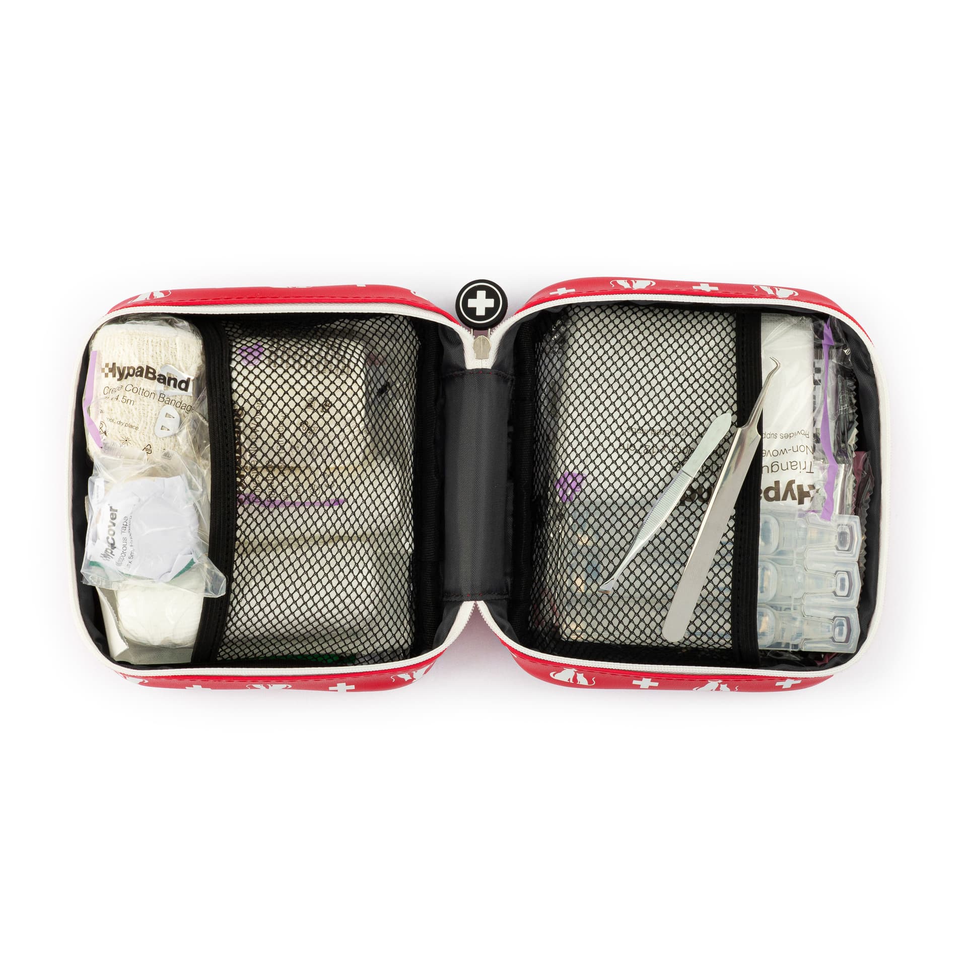 Pet first aid kit packshot - professional pet product photography UK