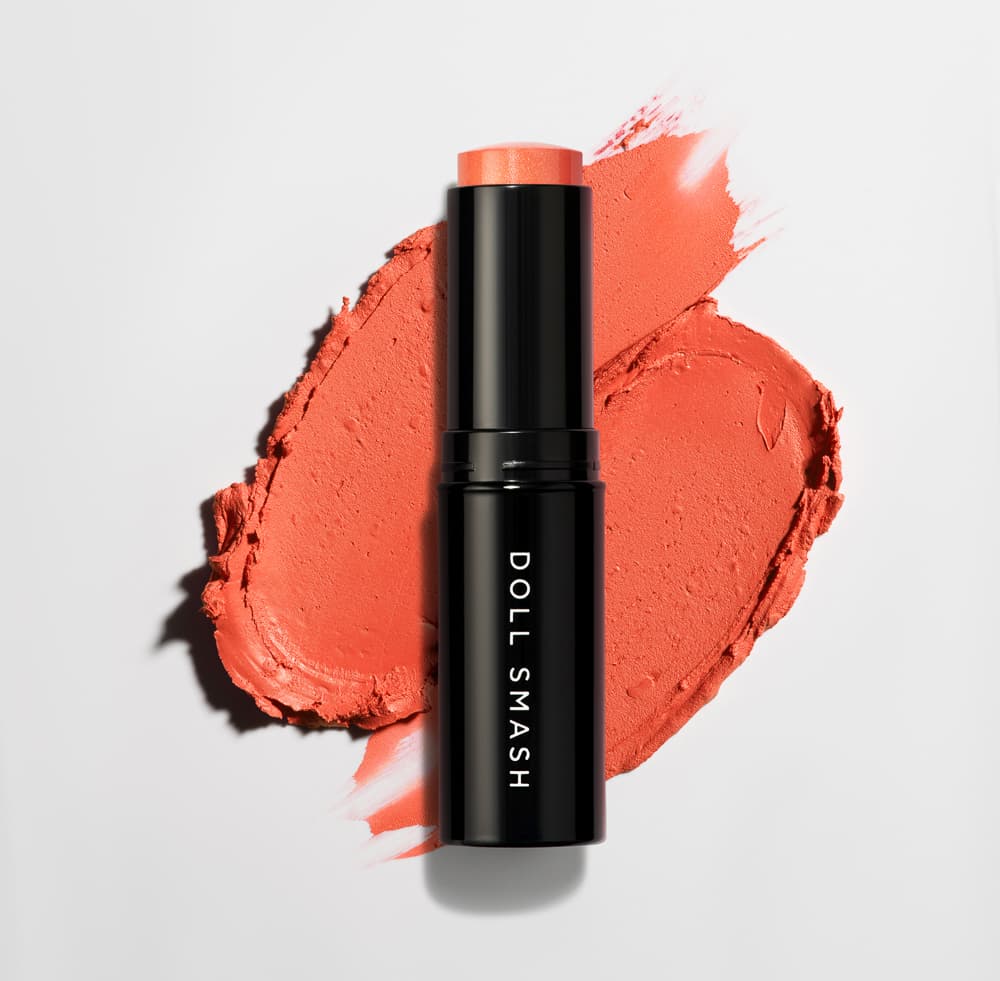 Devotion blush stick beauty product packshot - beauty photography UK